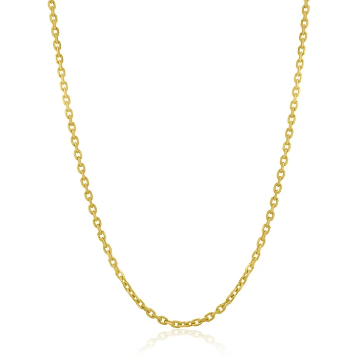 Solid Gold Petite Link Chain NicoleHD Jewelry Necklaces