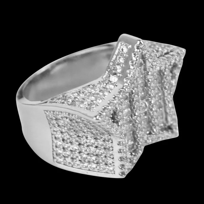 STAR Star VVS Iced Out Diamond Ring Rings