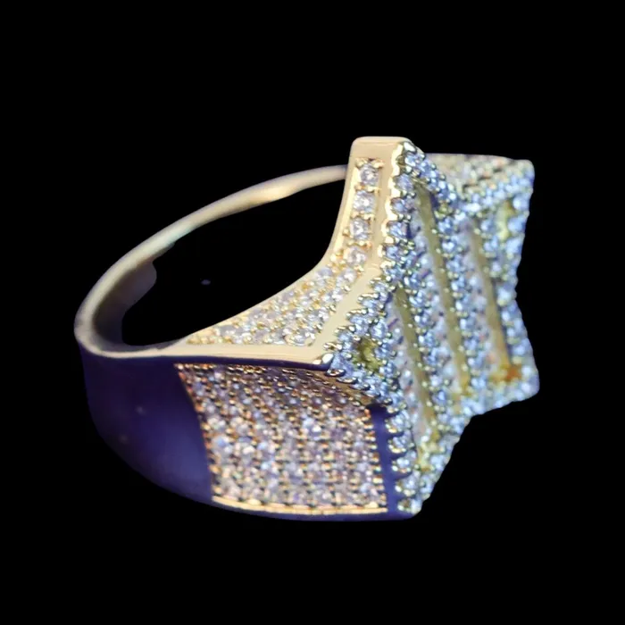 STAR Star VVS Iced Out Diamond Ring Rings