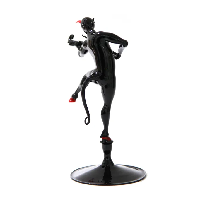 Stefano Busato Paganini Devil with violin Murano Glass Necklaces