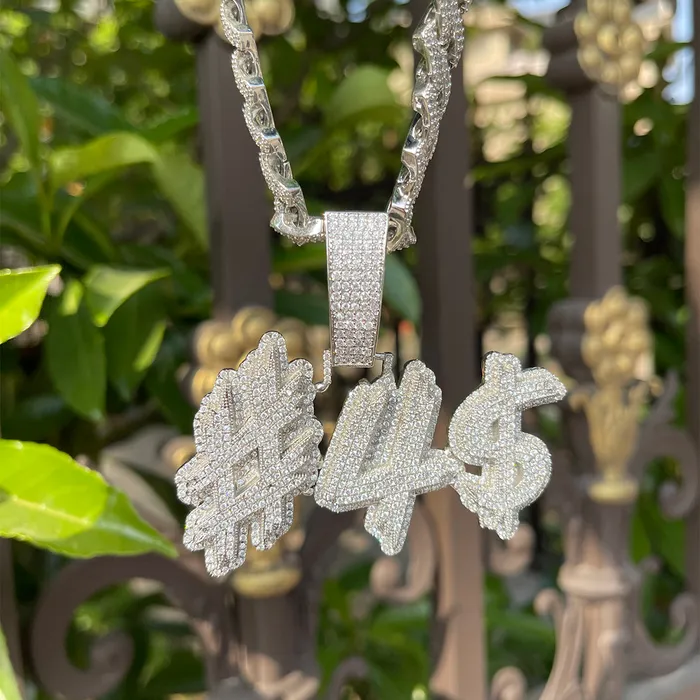 STYLISH Necklaces Trend Luxury Design Iced Out Personalized Custom Name Necklace Pendant