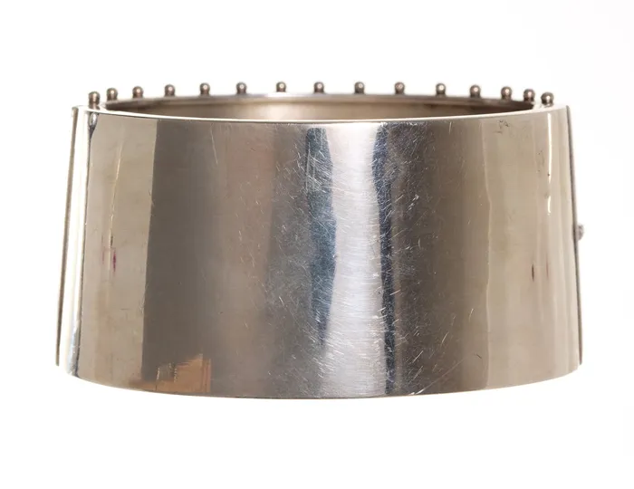 Victorian Era English Sterling Silver Fluted Swallow Bangle Bell Bird Antiques Bracelets