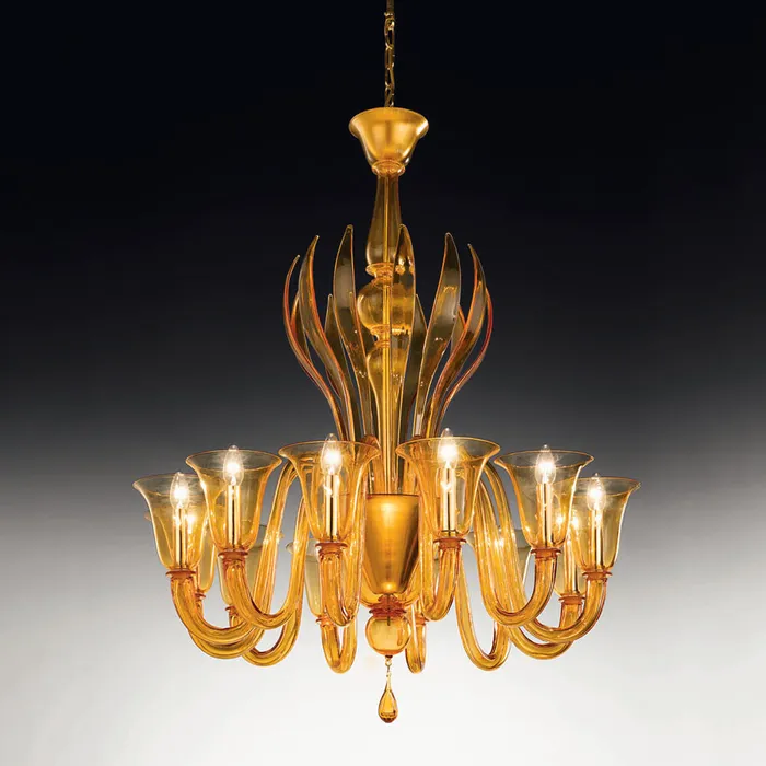 Voltolina Earrings 5 lights Chandelier Rialto Series