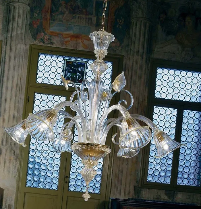 Voltolina Earrings San Marco 6 lights Chandelier